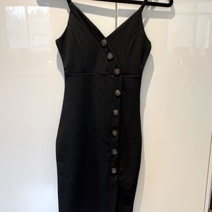 Fashion Nova - Black Button Dress - XS